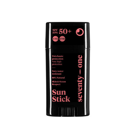 Stick protectie solara rezistent la apa pentru fata SPF 50 The Sunset, 15 g, Seventy One Percent