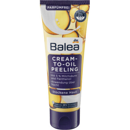 Balea Exfoliant cremă-ulei pentru noapte, 75 ml