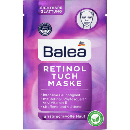 Balea Mască pentru față tip șervețel cu retinol, 1 buc