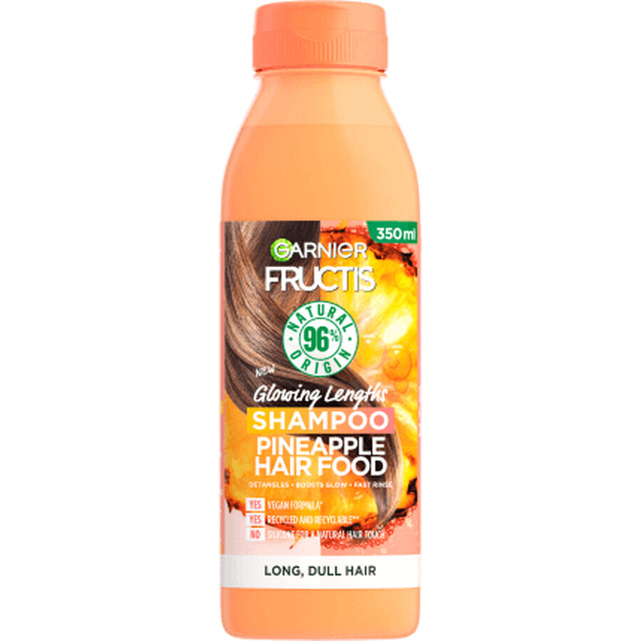 Garnier Fructis Șampon pentru păr lung Hair Food Ananas, 350 ml