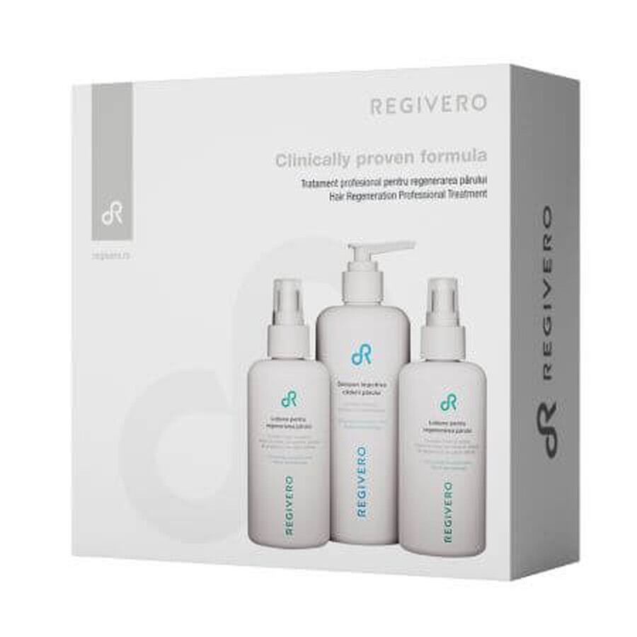 Set pentru regenerarea parului, 250 ml + 2x 150 ml, Regivero