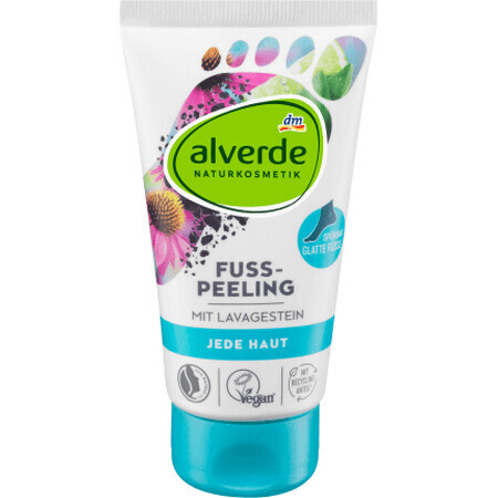 Alverde Naturkosmetik Fußpeeling mit Vulkangestein, 75 ml