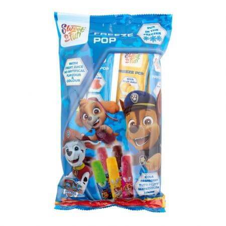 Paw Patrol Freeze Pop Eiscreme, 10 Stück, Sweet'n Fun