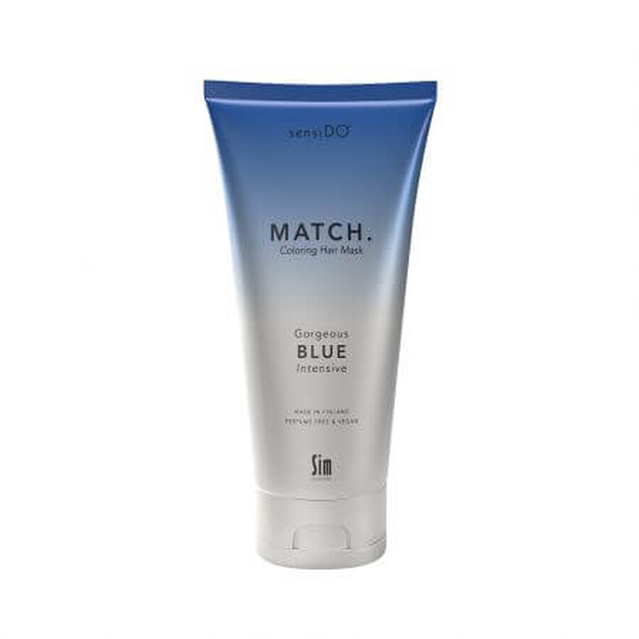 Gorgeous Blue Intensive Färbung Haarmaske, 200ml, Sensido Match