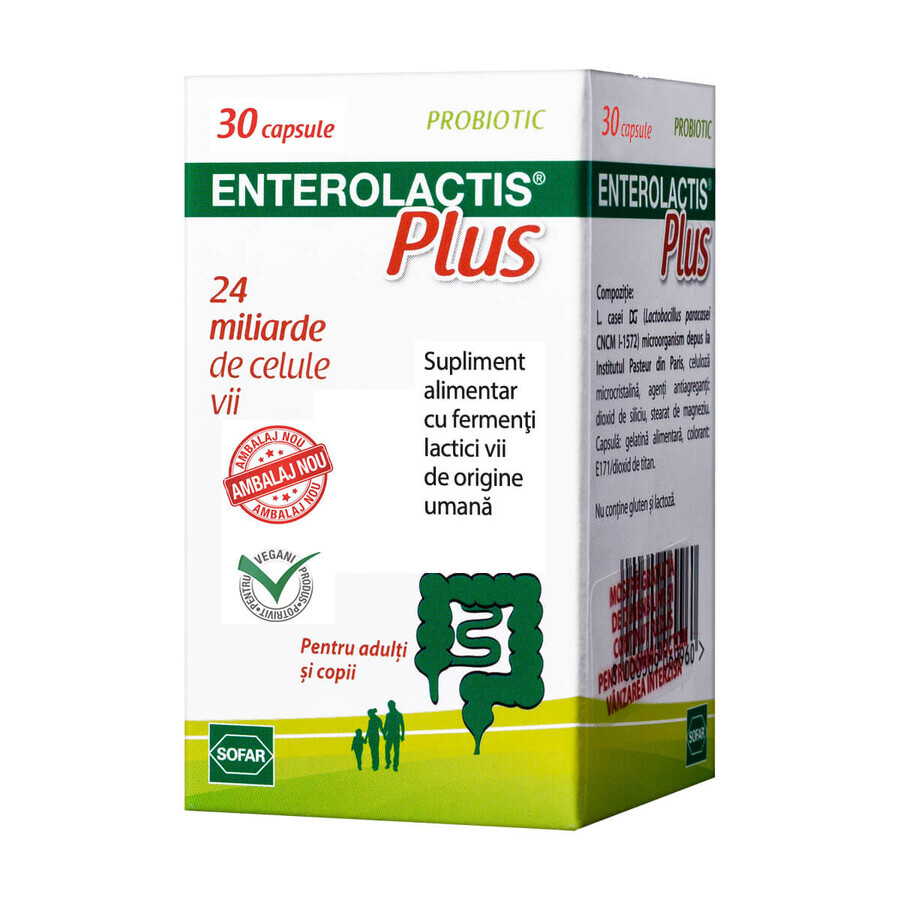 Enterolactis Plus, 30 Kapseln, Sofar Bewertungen