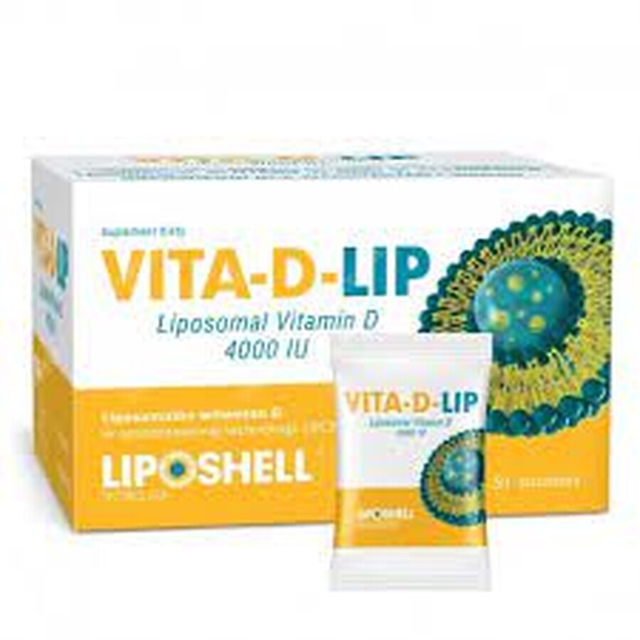 Vitamin D liposomal 4000IU, 30 Portionsbeutel, Liposhell