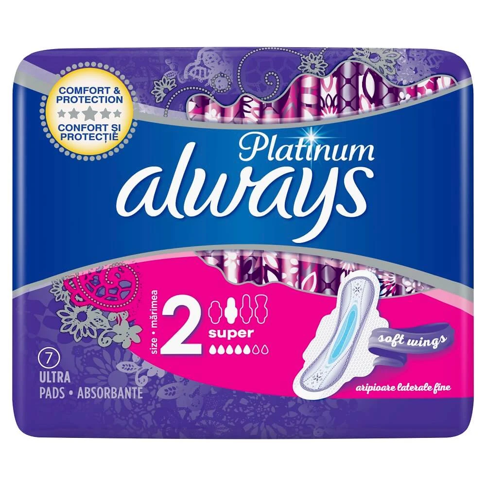 Always Platinum Ultra Super Absorbent, 7 Stück, PogG
