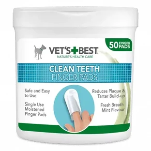 Tooth cleaning pads for dogs Finger Pads, 50 pieces, Vet's Best