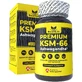 Ashwagandha KSM-66 Premium, 60 pflanzliche Kapseln, Boost4Life