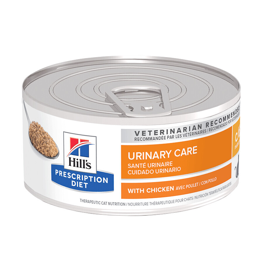 Hrana cu pui pentru pisici c/d Urinary Care, 156 g, Hill's PD