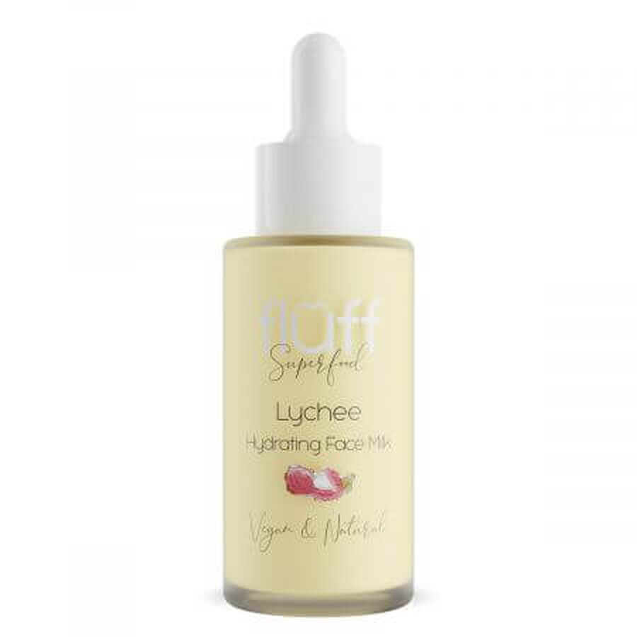 Lapte hidratant de fata cu lychee, 40 ml, Fluff