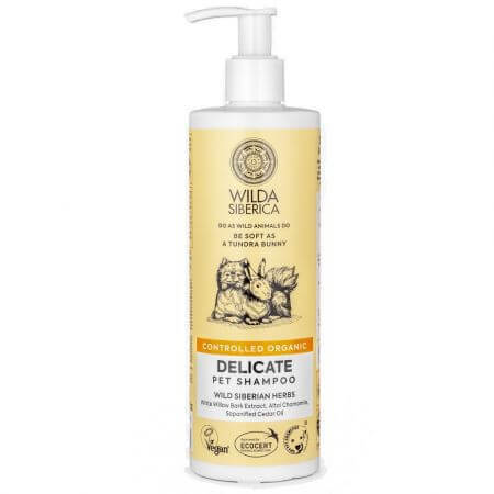 Sampon delicat pentru caini si pisici Delicate, 400 ml, Wild Siberica