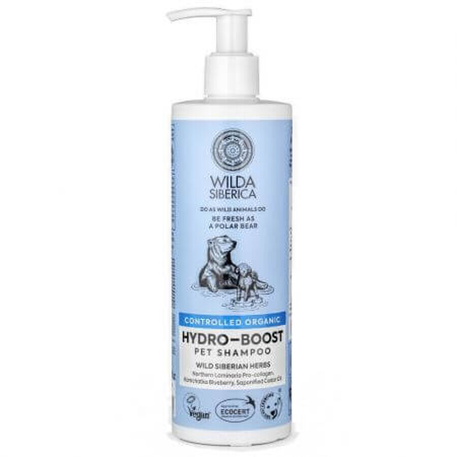 Feuchtigkeitsspendendes Shampoo für Hunde und Katzen Hydro-Boost, 400 ml, Wild Siberica