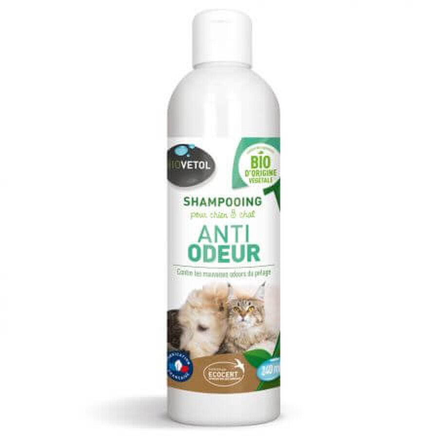 Bio-Desodorierungsshampoo für Hunde und Katzen, 240 ml, Biovetol