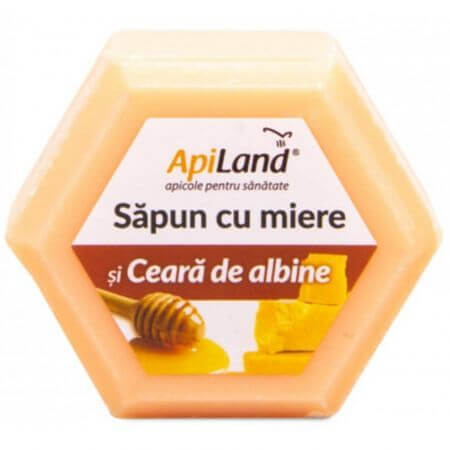 Sapun cu miere si ceara de albine, 100 g, Apiland