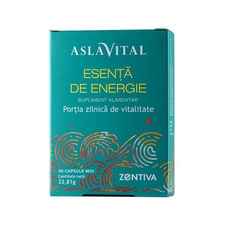 Esenta de Energie, porția zilnică de vitalitate Aslavital, 30 capsule moi, Zentiva