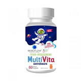 Multivitamin-Gummibärchen mit Erdbeergeschmack für Kinder Biosunline Astrobears, 60 Stück, AC Helcor