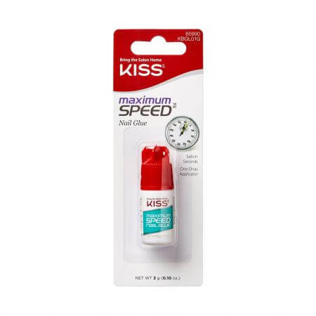 Maximum Speed false nail adhesive, 3 g, Kiss