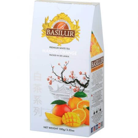 Nachfüllung Weißer Tee Weißer Tee Mango-Orange, 100 g, Basilur