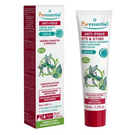 Beruhigende Babycreme gegen Insektenstiche og Bisse, 30 ml, Puressentiel