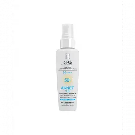 Crema cu protectie solara inalta piele predispusa la acnee AKNET SUN 50+, 50 ml, BioNike