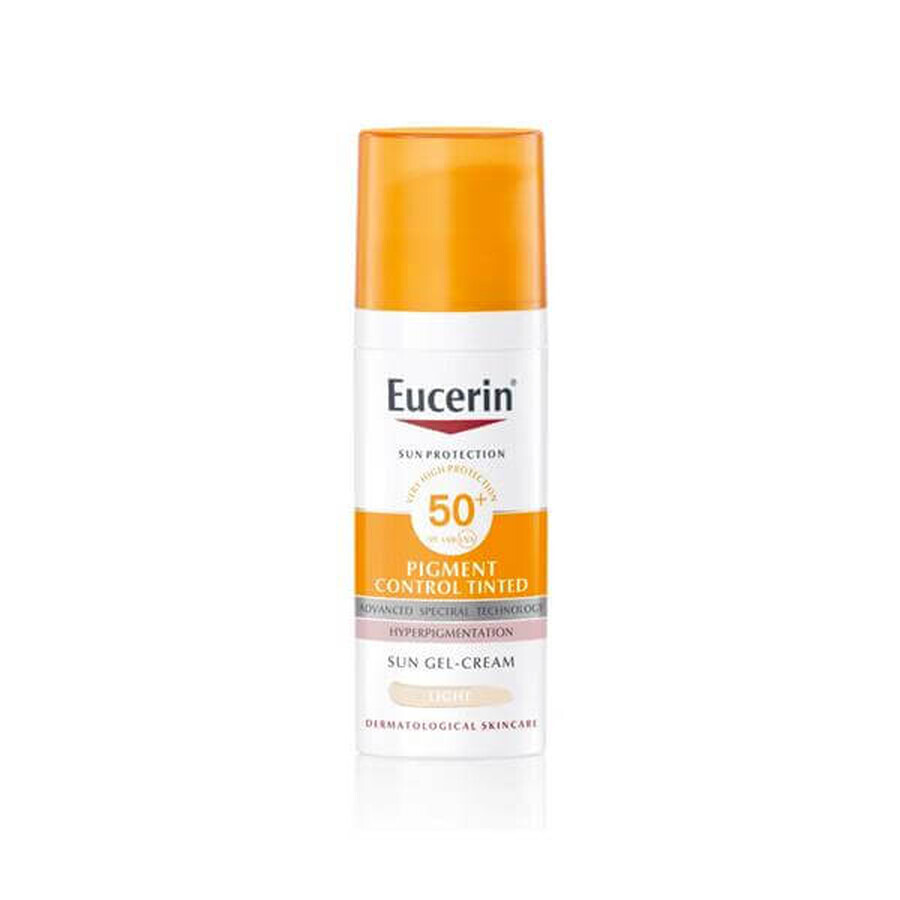 Eucerin Anti-Pigment Gesichts-Sonnenschutz-Gel Creme SPF 50+ hell, 50 ml