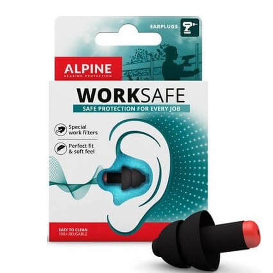 Work Safe Ohrstöpsel, 1 Paar, Alpine