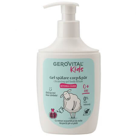 Gel spalare corp si par Hydra Care, 300 ml, Gerovital Kids