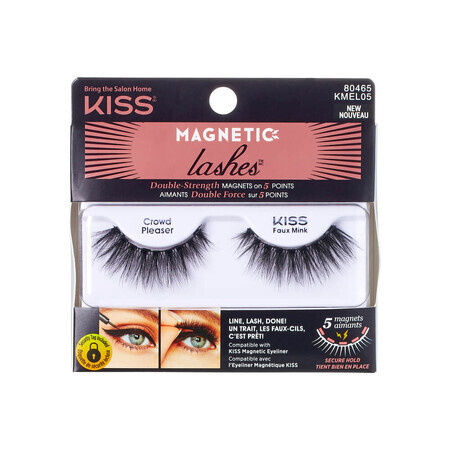 Gene false Magnetic Lashes, Crowd Pleaser, 1 pereche, Kiss