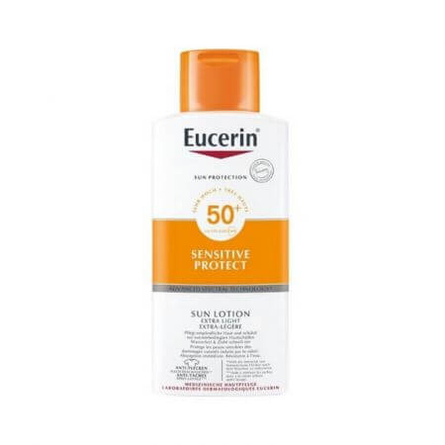 Eucerin Sensitive Sanfte Lotion mit Sonnenschutz SPF50+, 400 ml