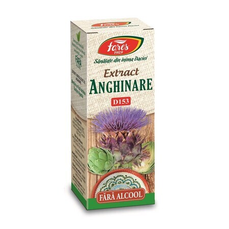 Extract de Anghinare fără alcool, D153,  50 ml, Fares