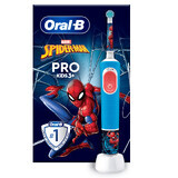 Vitality Pro Kids Spider-Man Elektrische Zahnbürste für Kinder ab 3 Jahren, Oral-B