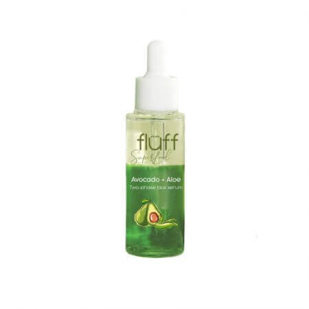 Ser booster in doua faze cu aloe si avocado, 40 ml, Fluff