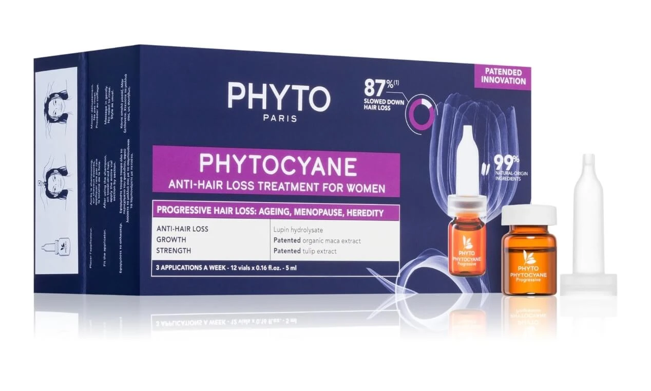Haarausfall Behandlung für Frauen Phytocyane, 12 x 5 ml, Phyto