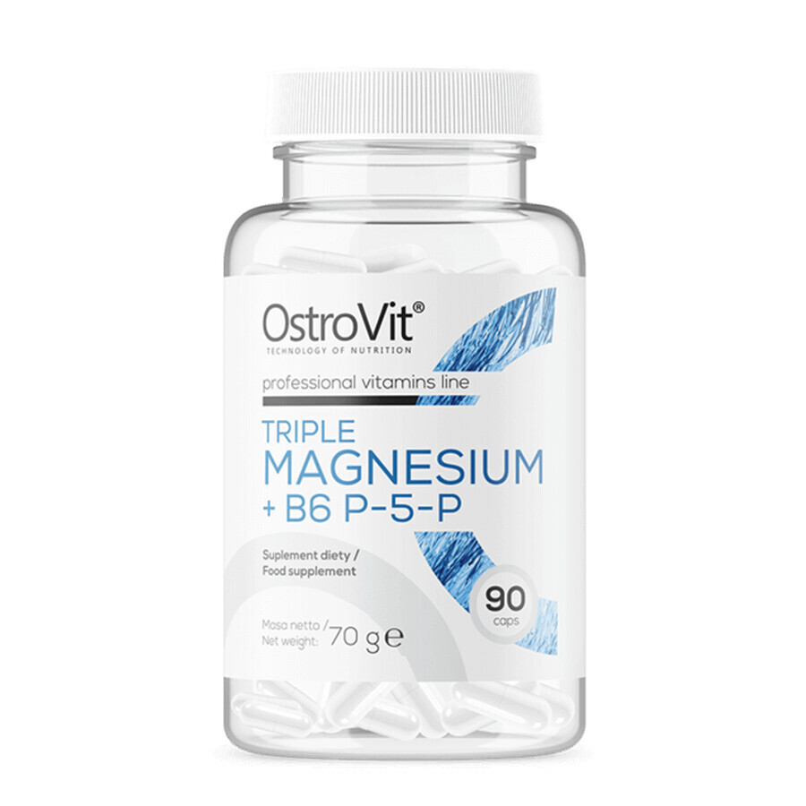 Triple Magnesium + B6, 90 capsule, Ostrovit