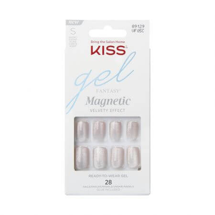 Fantasy Magnetic Gel False Nails, Short Squoval, Kiss