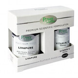 Pachet Livapure 30 tablete + Vitamina C 1000 mg 20 tablete, Power of Nature