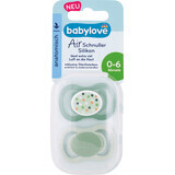 Babylove Anatomical silicone pacifier 0-6 months, 2 pcs