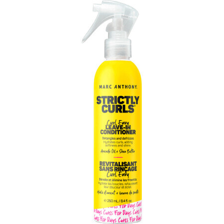 Marc Anthony Strictly Curls balsam pentru păr fără clătire pentru descurcare și anti-frizz, 250 ml