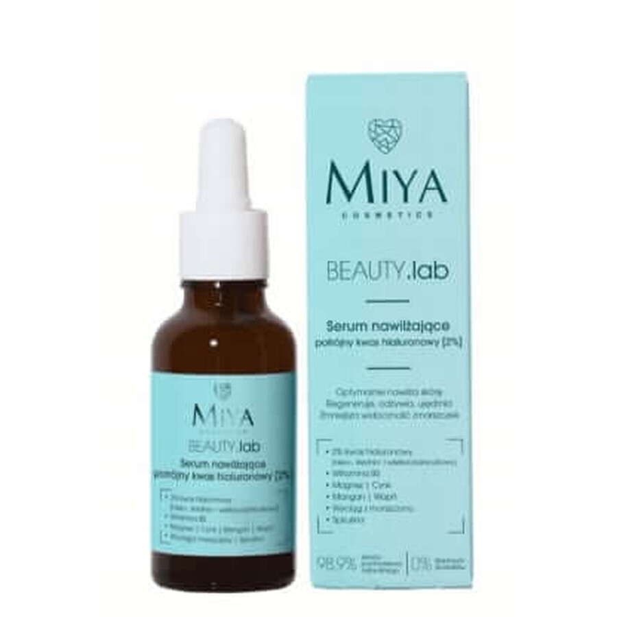 Miya Gesichtsserum mit Hyaluronsäure, 30 ml