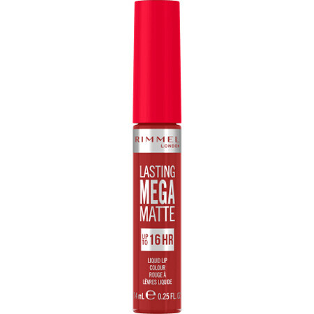 Rimmel London Lasting Mega Matte Liquid Lipstick No.500 FIRE STARTER, 1 Stück