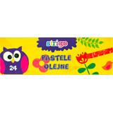 Strigo Culori pasteluri ulei, 24 buc