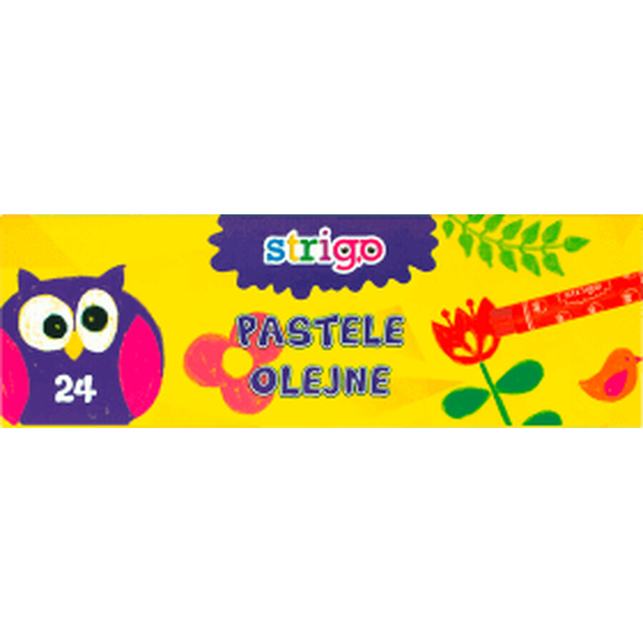 Strigo Culori pasteluri ulei, 24 buc