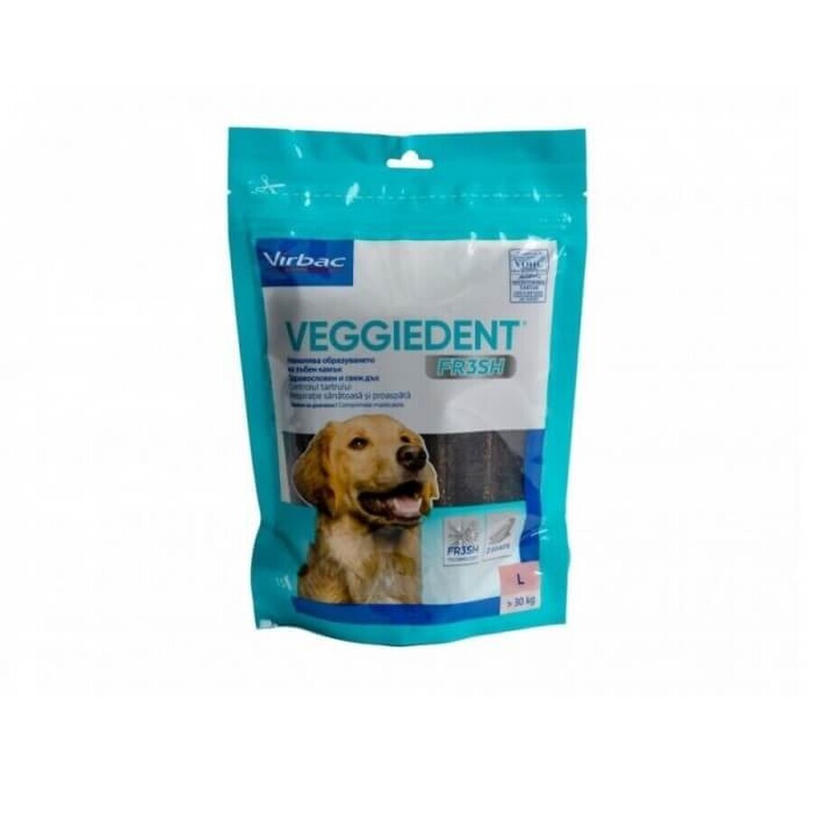 Zahnsticks für Hunde über 30 kg Veggiedent Fr3sh L, 15 Sticks, Virbac