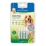 Antiparasitäres Repellent Geraniol Repellent Pipetten für Hunde zwischen 10-20 kg, 4 X 2 ml, Francodex