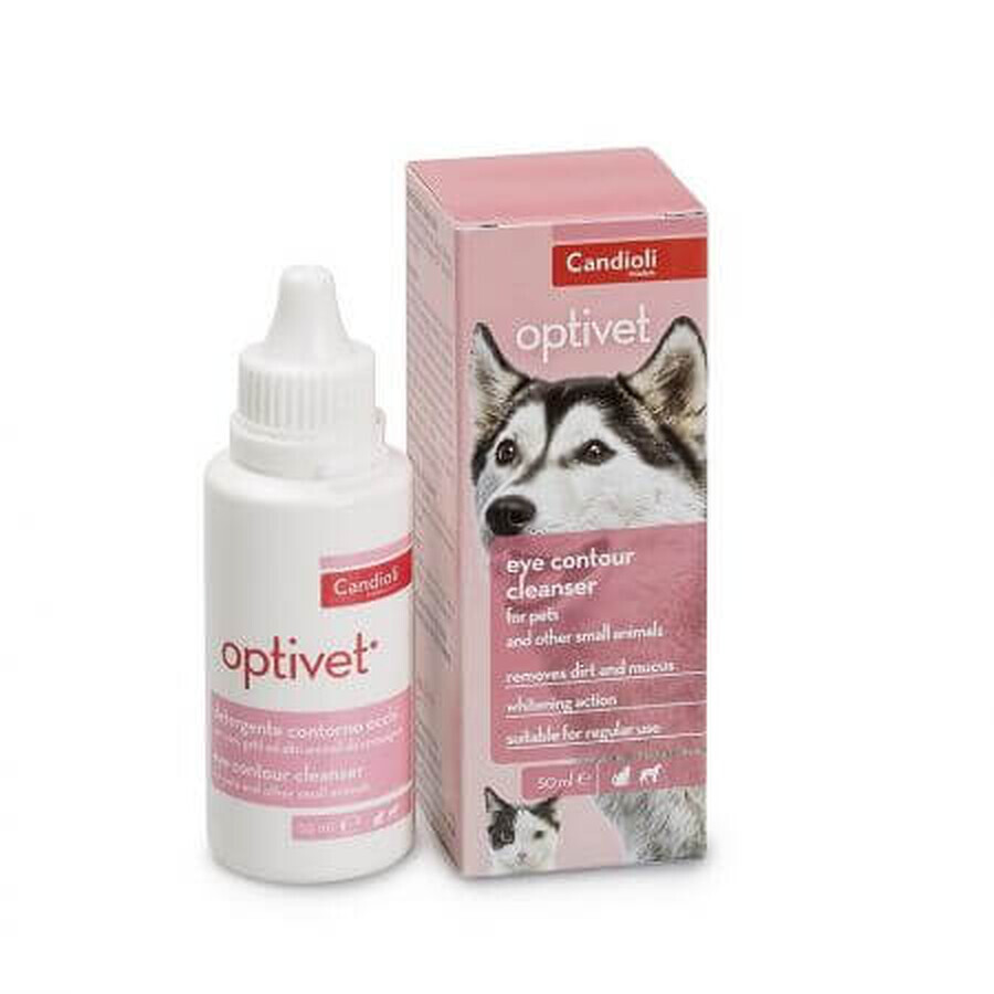 Ophthalmic solution for dogs and cats Optivet, 50 ml, Candioli