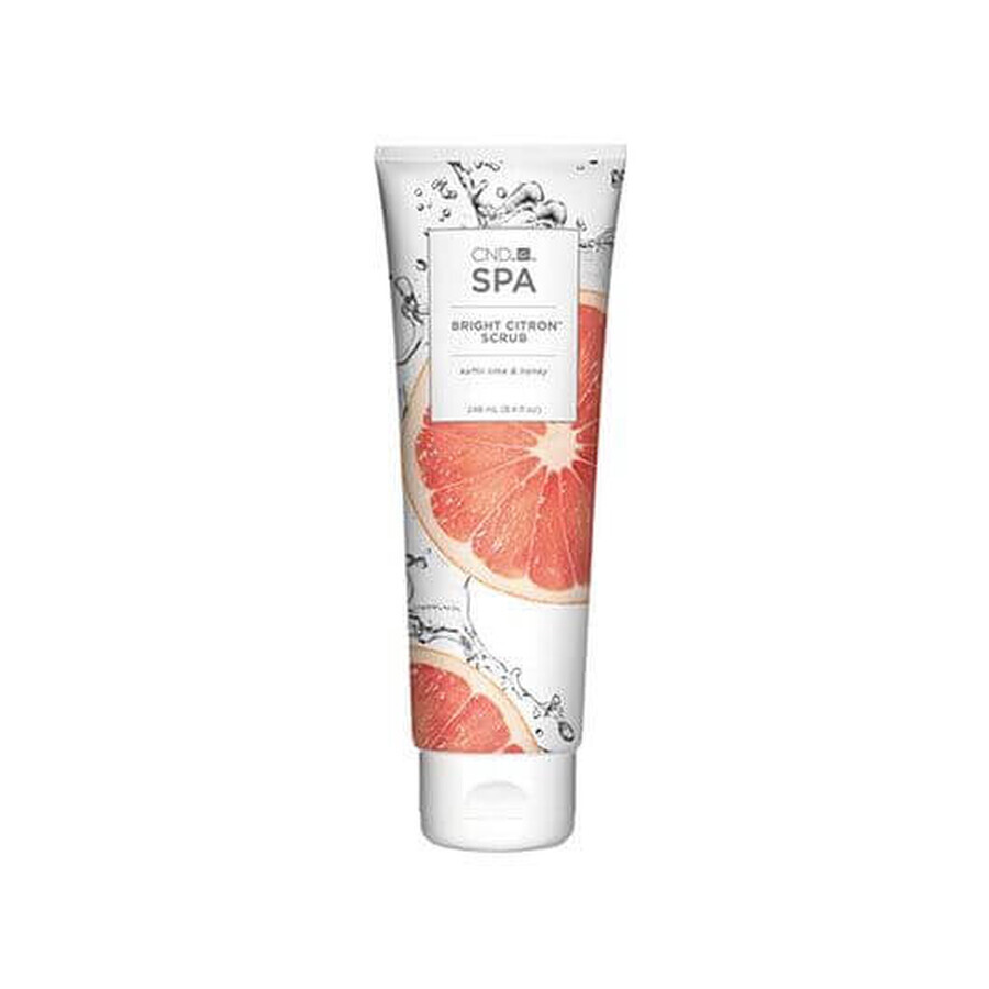 Exfoliant cremos CND Spa Bright Citrus Scrub pentru maini si picioare 248ml