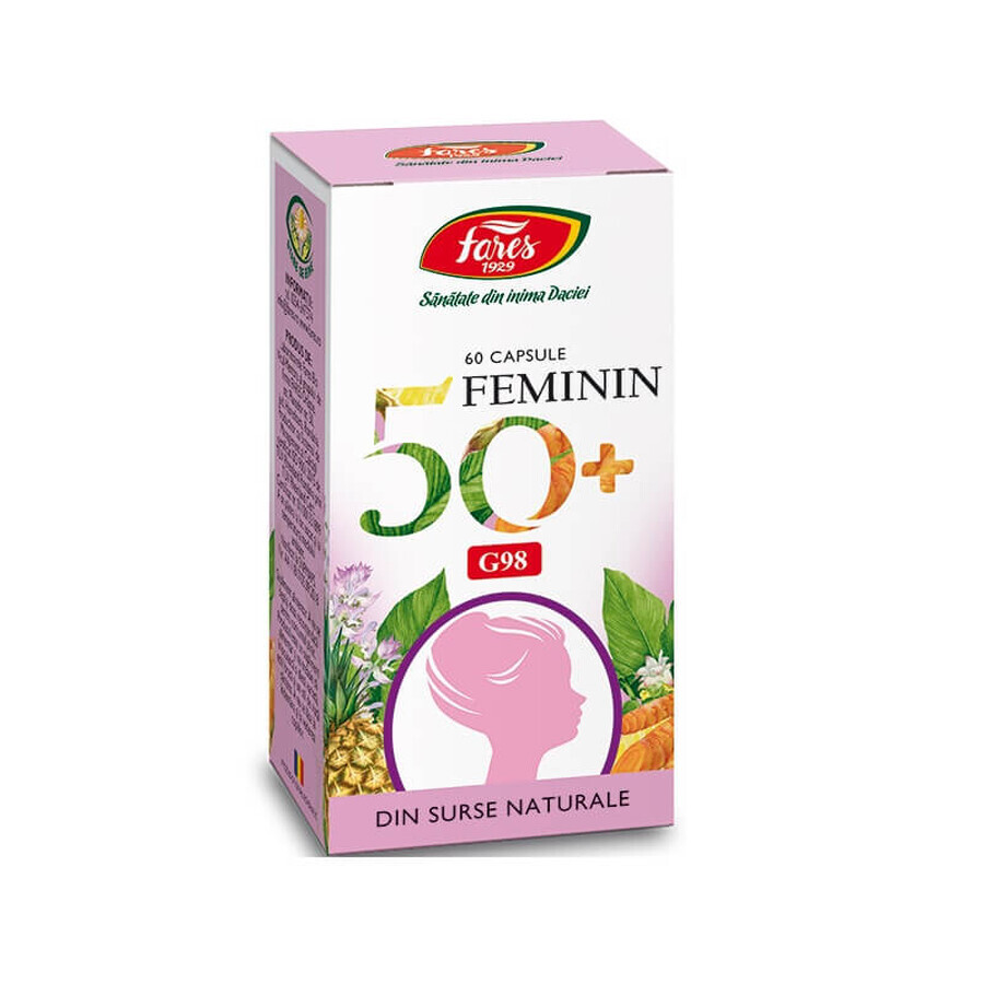 Feminin 50+, 60 capsule, G98, Fares