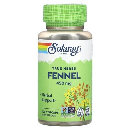 Venkel (Fennel) 450mg Solaray, 100 capsules, Secom