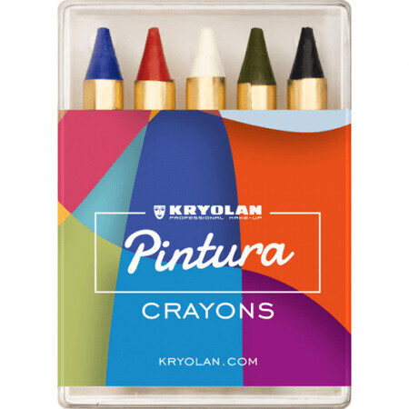 Kryolan Face Painting Buntstifte 5 Farben 12 g
